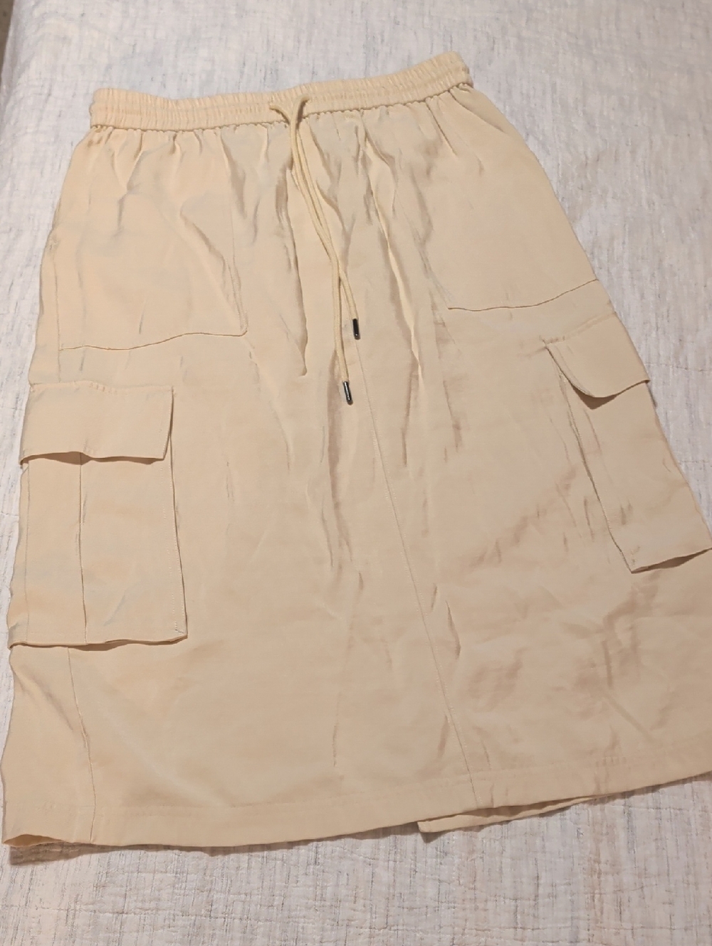 Nordstrom Beige Cargo Midi Skirt S